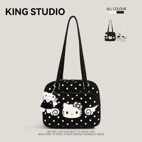 可爱HelloKitty波点托特包