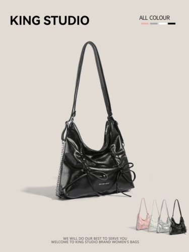 Сумка через плечо с бантиком, вместительный и большой рюкзак, сумка на одно плечо