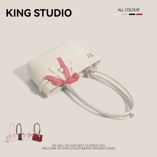 Милая сумка подмышку с бантиком, модная вместительная и большая сумка через плечо, Южная Корея