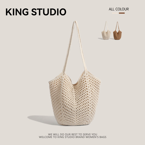 chic编织袋休闲大容量棉线草编包