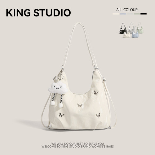 大容量时尚通勤双肩后背包托特包