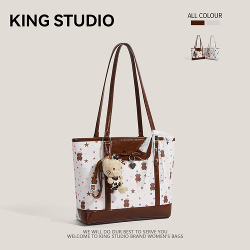 时尚通勤百搭单肩包大学生托特包