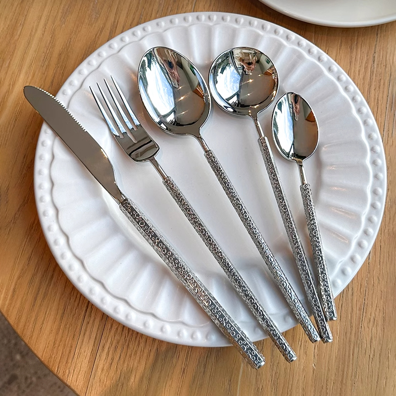 心匠工坊日式气泡西餐刀叉勺套装