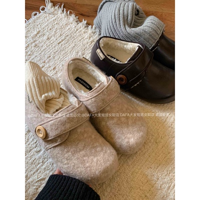 冬季加绒勃肯鞋～保暖百搭还增高