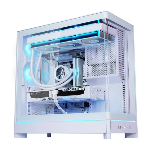 MONTECH HS02海景房全景台式电脑台式机主机箱360水冷背插HS01