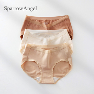 大码 衩纯色棉质面料女士中腰三角裤 抑菌 女纯棉裆全棉裆舒适裤 内裤