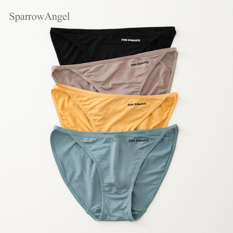 sparrow angel莫代尔轻压舒适高开叉舒适内裤纯色女士低腰三角裤,女士内衣/男士内衣/家居服,女三角裤,淘宝优惠券,粉丝福利购,淘宝优惠卷