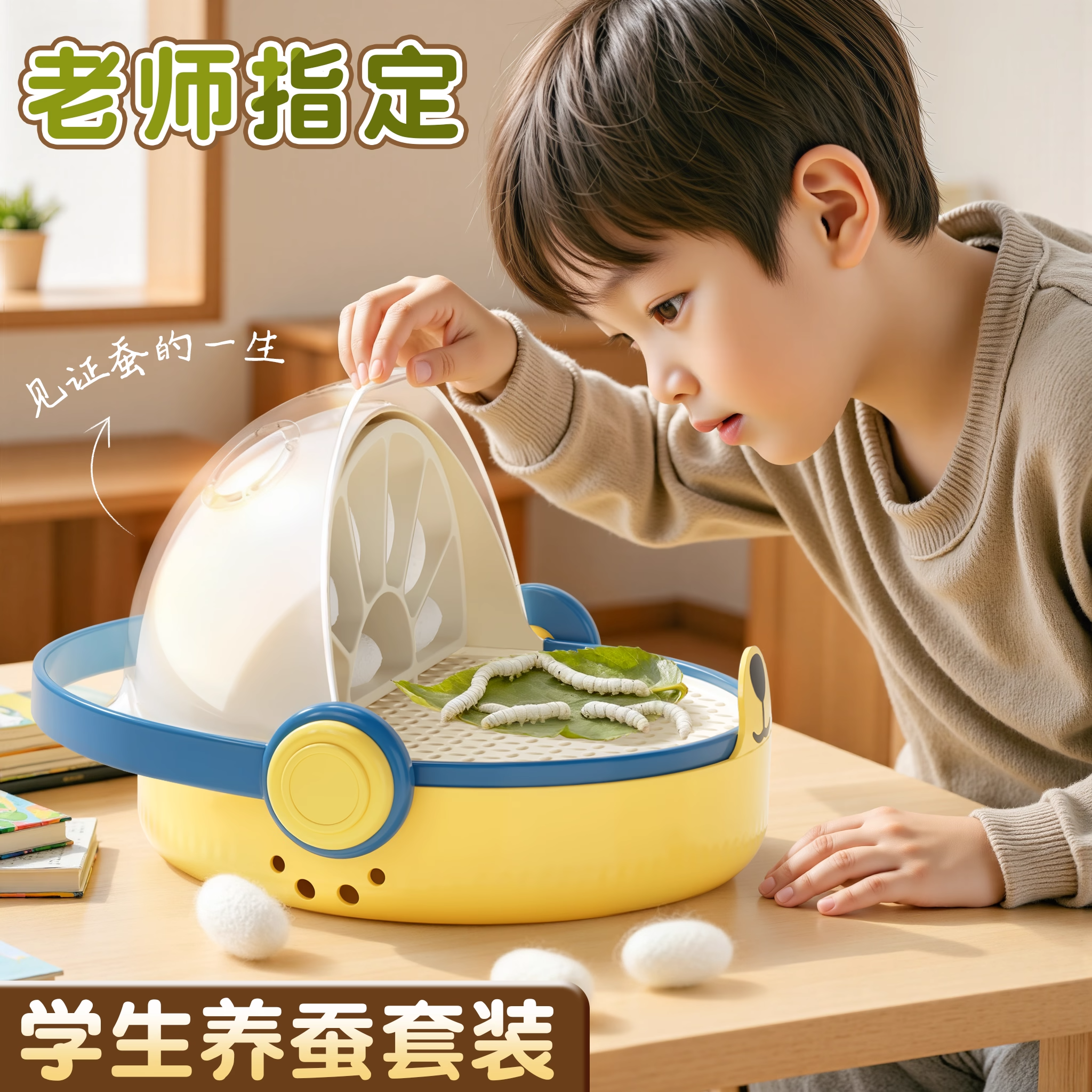 蚕宝宝太空饲养盒育蚕套装