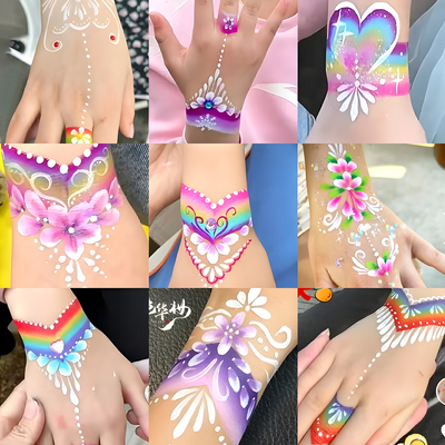 儿童面部彩绘颜料工具套装