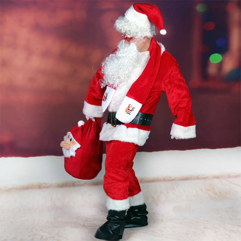 圣诞老人服装男衣服套装