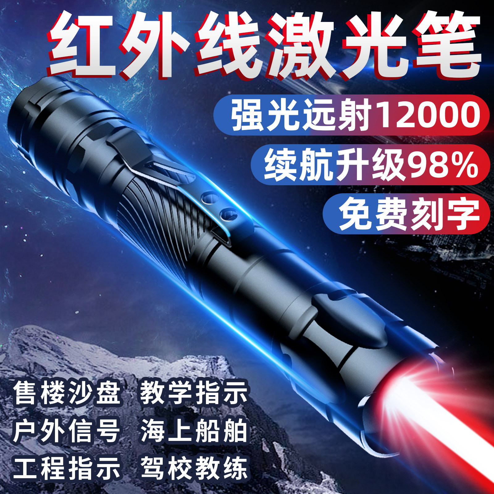红外线激光灯大功率超强远射激光图片