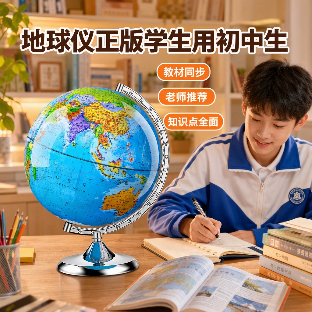 【央妈推荐】初中生学生用地球仪图片