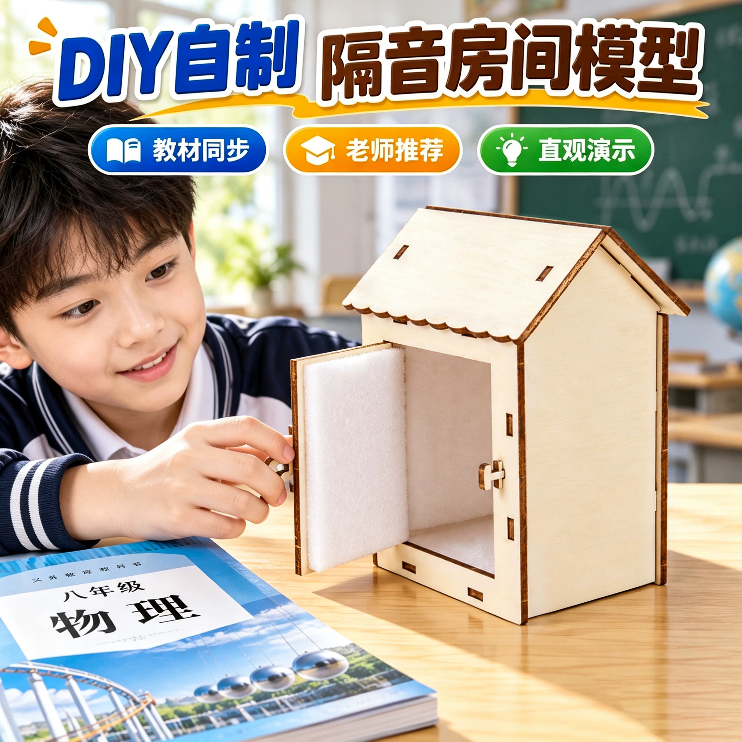 【教材同步】隔音房间模型DIY图片