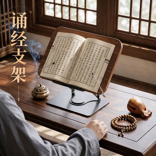 【高品质胡桃木书架】可旋转升降