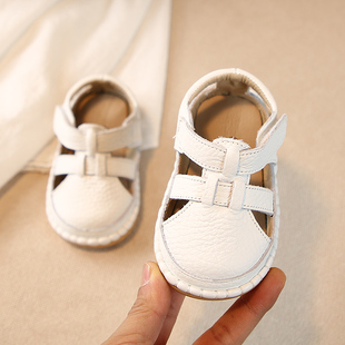 2岁女童凉鞋 0—1 男婴儿软底学步鞋 包头鞋 透气不掉鞋 夏季 宝宝凉鞋