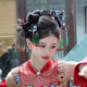 水舞U2347新中式 蓝色汉服发簪古典盘发发饰古风流苏新娘秀禾配饰