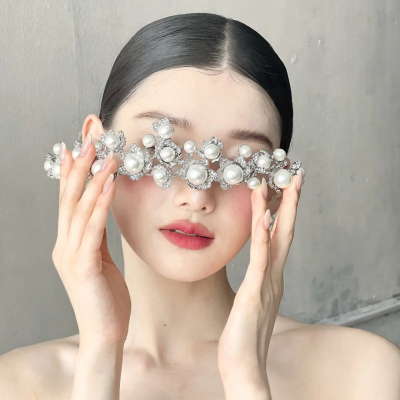 水舞A5303重工高级感轻奢新娘皇冠钉珠发饰气质甜美王冠造型头饰