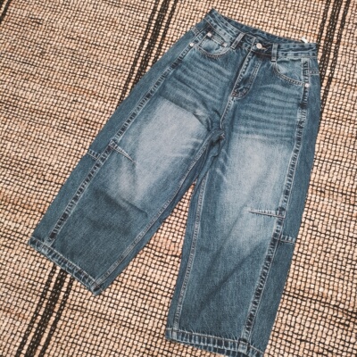 新款牛仔裤巨好穿柔软舒适八分裤