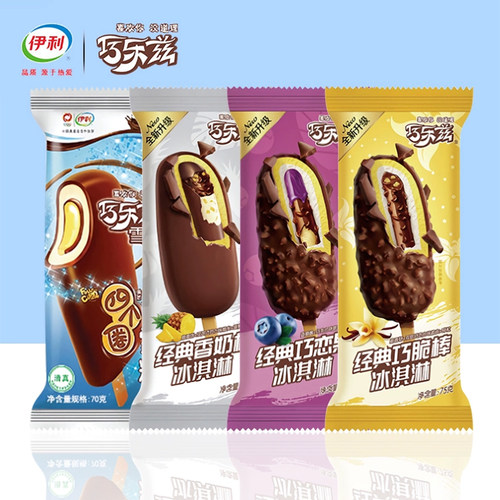 5支伊利巧乐兹系列巧脆棒冰淇淋