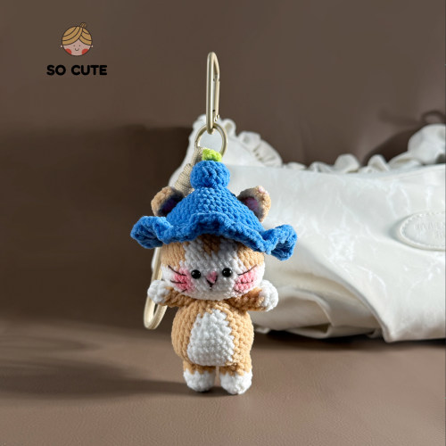 socute 可爱蓝莓小猫咪包包挂件挂饰钥匙扣挂件高级感创意礼物