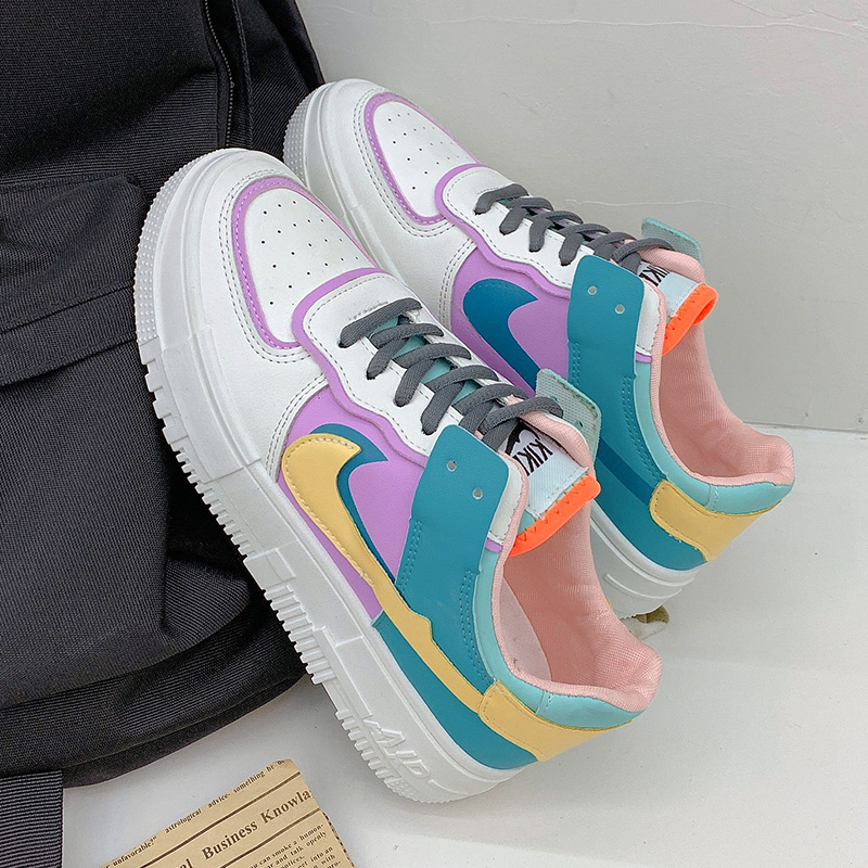 new pattern Korean Edition Air force one Harajuku wind Macaroon gym shoes ins Ultra-fire Soft sister lovely skate shoes studentin the Women's Shoes, Low shoe, Fashion casual shoes category - from Buy2taobao.com to provide professional Taobao agent buy service