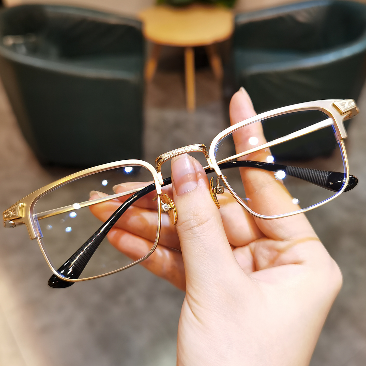 时尚复古眉毛眼镜架男女潮