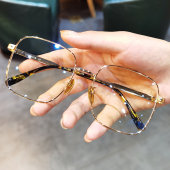 新款 大框钛架超轻男女百搭大脸百搭可配近视防蓝光眼镜架 简丹时尚