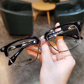 简丹商务超轻时尚 眉毛框眼镜框男女复古高清方框近视防蓝光眼镜架