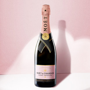 正品 chamgne葡萄气泡起泡酒洋酒750ml 法国酩悦粉红玫瑰香槟moet