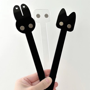 新款亚克力磁吸举牌拍照神器自制谷子举拍棒吧唧打卡道具周边展示