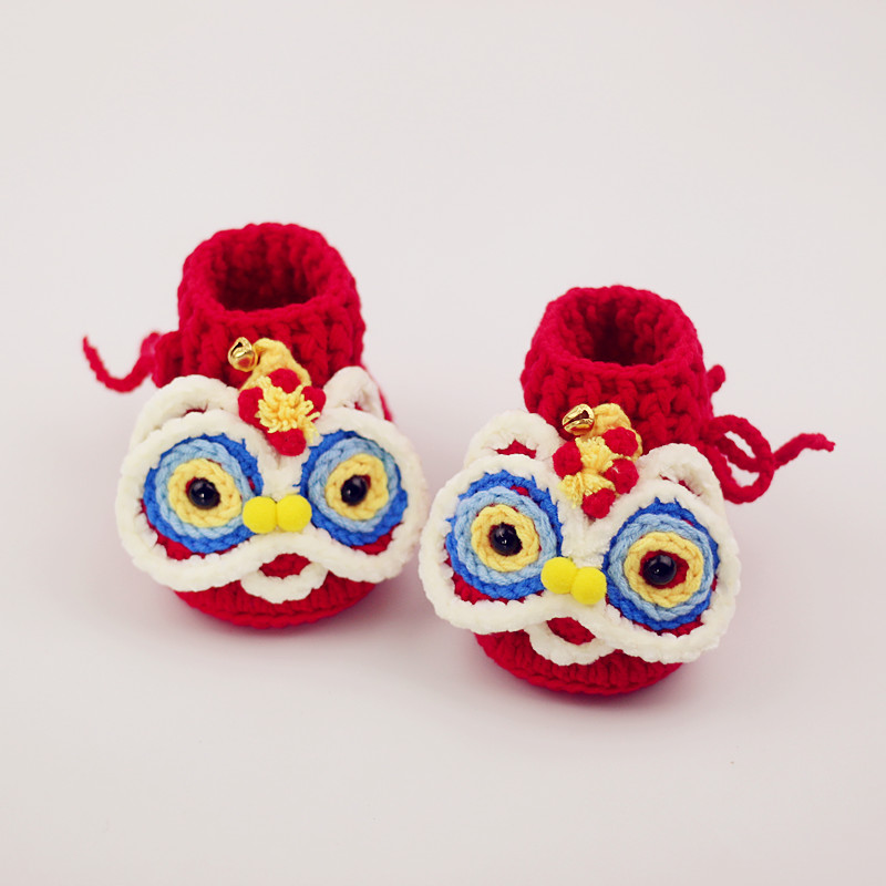 钩针宝宝鞋怀孕妇解闷时