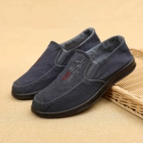 Летние туфли, мужские дышащие слипоны, обувь, мягкая подошва, для среднего возраста