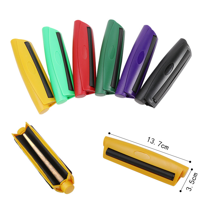 直供塑料锥形手动卷烟器 彩色78/110MM填充器手动卷拉烟器