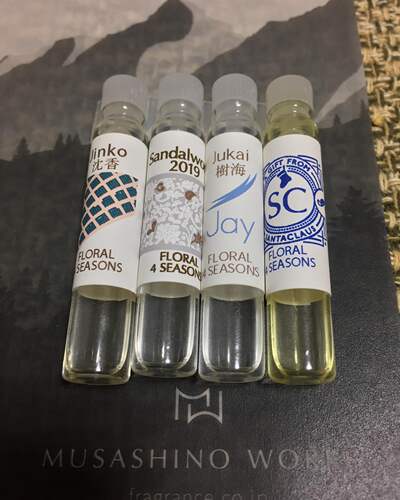 黑猫酱-日本武藏野香水桂花小样腊梅白梅桂花试香0.5ml