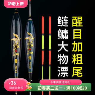 大物漂鲢鳙鱼漂水库大浮力纳米浮漂长竿远投漂醒目加粗浮标渔具