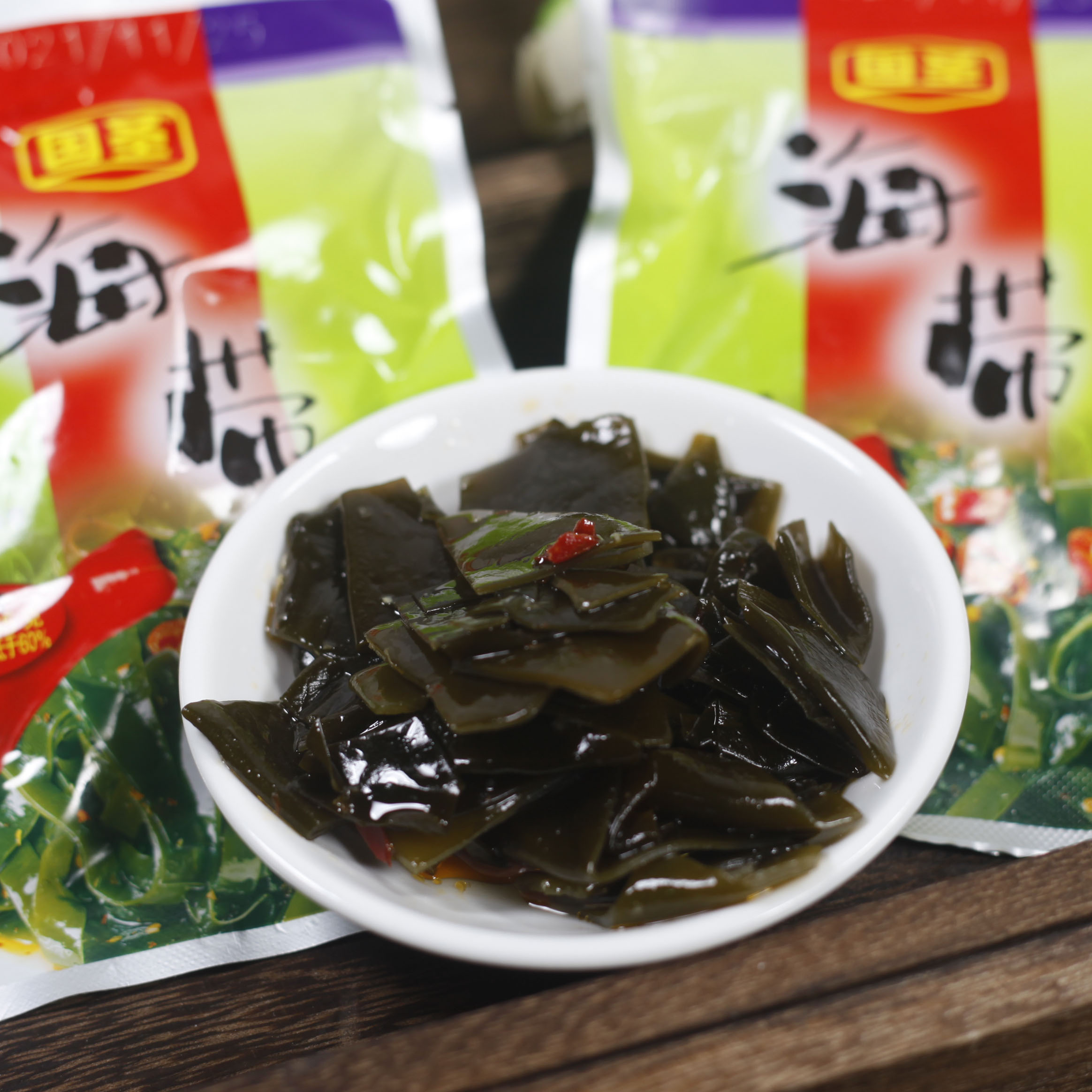 福建莆田特产即食国圣海带65早餐图片