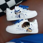 回力爆改柯南限量款 空军透气休闲板鞋 2024春季 定制手绘情侣鞋