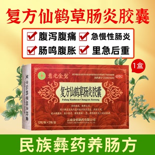 复方仙鹤草肠炎胶囊24粒慈元金碧官方肠炎药正品慢性肠炎肠胃用药
