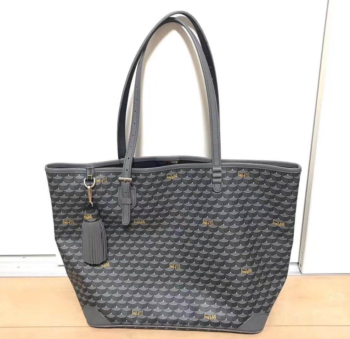 皇室FLP购物袋小号鱼鳞纹托特包女单肩tote
