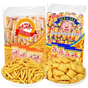 爱尚咪咪虾条薯条蟹味粒怀旧零食大礼包办公室解馋小零食年货批发