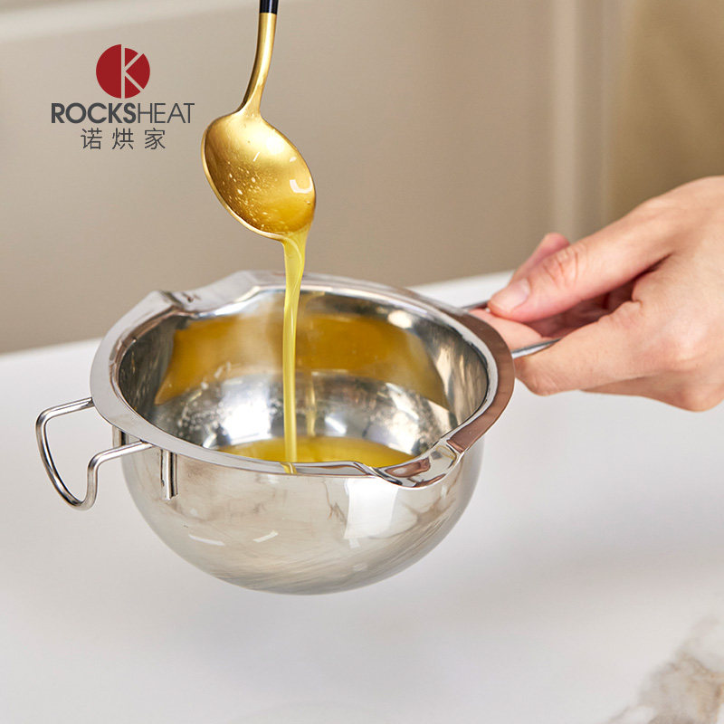 不锈钢融化锅巧克力隔水加热容器融化碗芝士黄油融化器烘焙工具