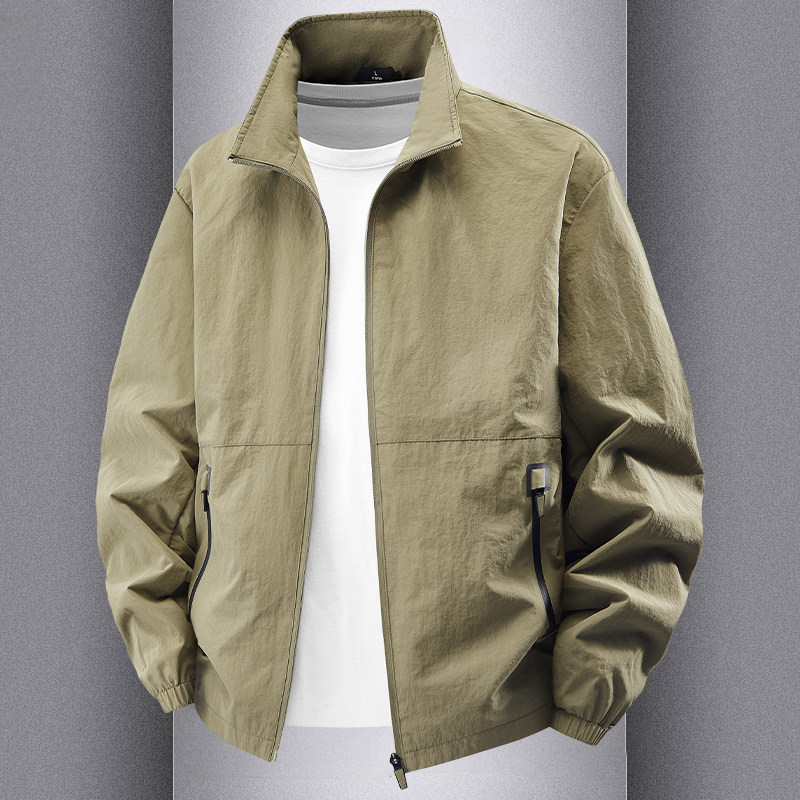 春秋季外套男款立领夹克宽松休闲男装户外运动冲锋衣工装防风衣服,男装,夹克,淘宝优惠券,粉丝福利购,淘宝优惠卷