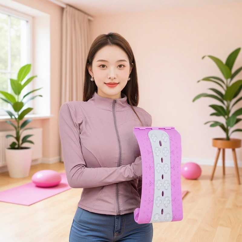 梅花顶腰板腰椎牵引器腰部舒缓拉伸器直背矫正锻炼背部拉伸背训练