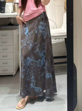 LAMI8960正品实体同款韩版时尚百搭宽松休闲女设计感小众半身裙