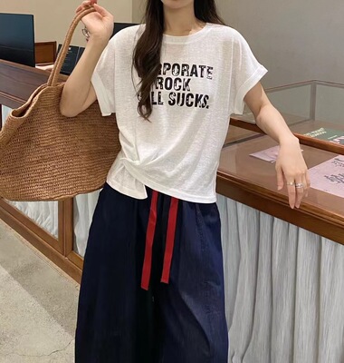 零度LD8275正品圆领薄款宽松显瘦上衣小衫洋气休闲潮流简约百搭