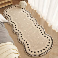 French-style irregular-shaped faux cashmere bedroom carpet bedside mat, Chinese-style master bedroom high-end bed mat, maintenance-free thumbnail 5