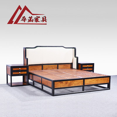 东方荟新中式风刺猬紫檀卧室床