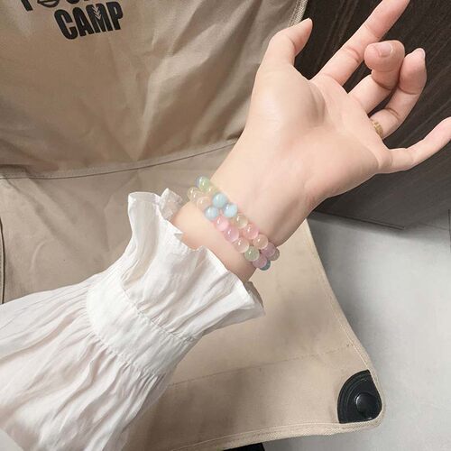 适用苹果甜美清新猫眼石百搭彩色