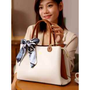 潮牌韩版软皮真皮女包新款斜挎包大容量结婚妈妈包中年手提包单肩