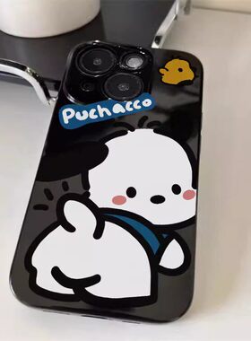 回头帕恰小狗适用小米9/10S/11/12X/13Pro/civi2红米note9Pro/10/11/12极速版/K20/K30/K40S/K50/K60光面软套